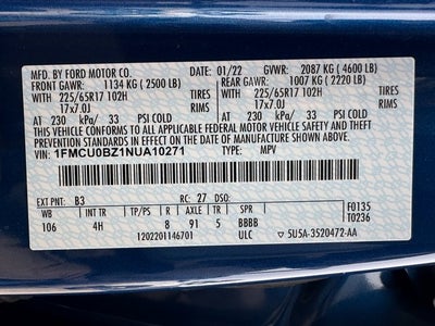 2022 Ford Escape SE Hybrid