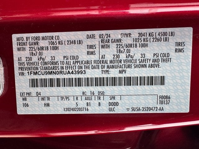 2024 Ford Escape ST-Line