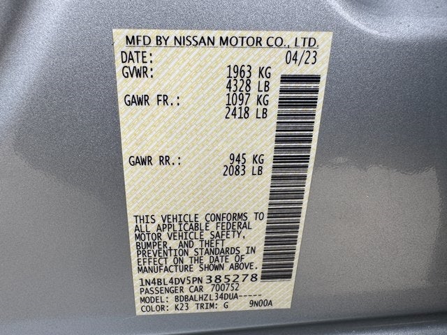 2023 Nissan Altima 2.5 SV