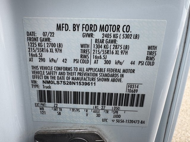 2022 Ford Transit Connect XL