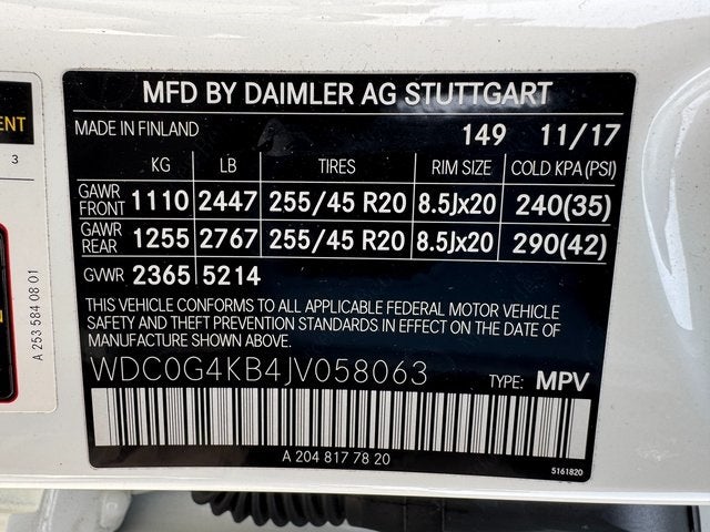 2018 Mercedes-Benz GLC GLC 300 4MATIC®