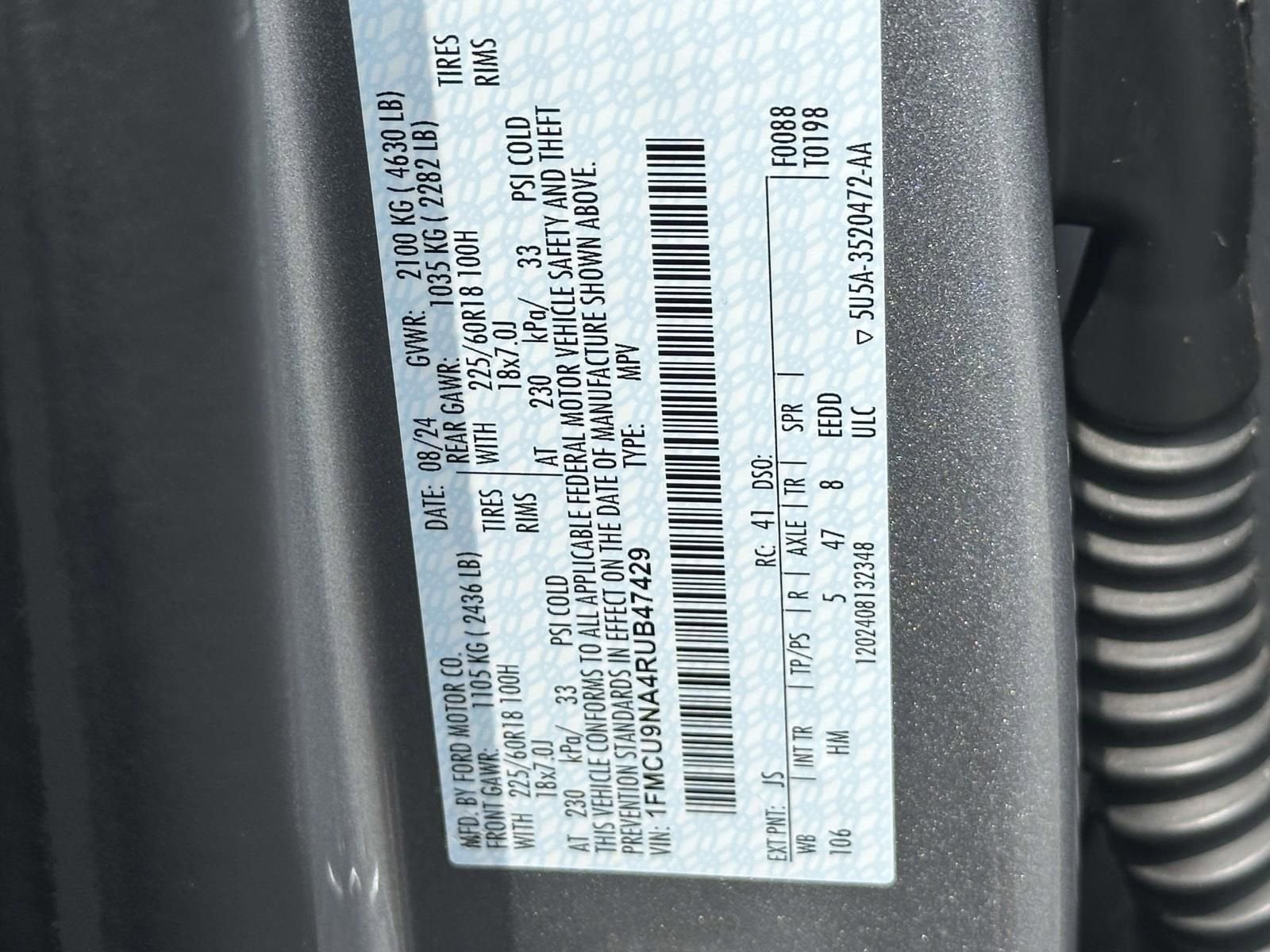 2024 Ford Escape ST-Line Select