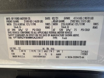 2021 Ford Transit-250 Cargo Van T-250 LO RF AWD