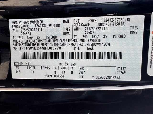 2021 Ford F-150 Limited