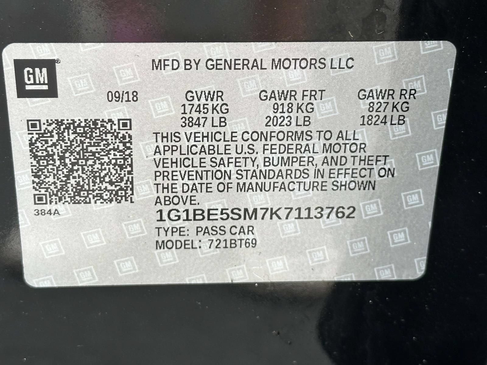2019 Chevrolet Cruze LT