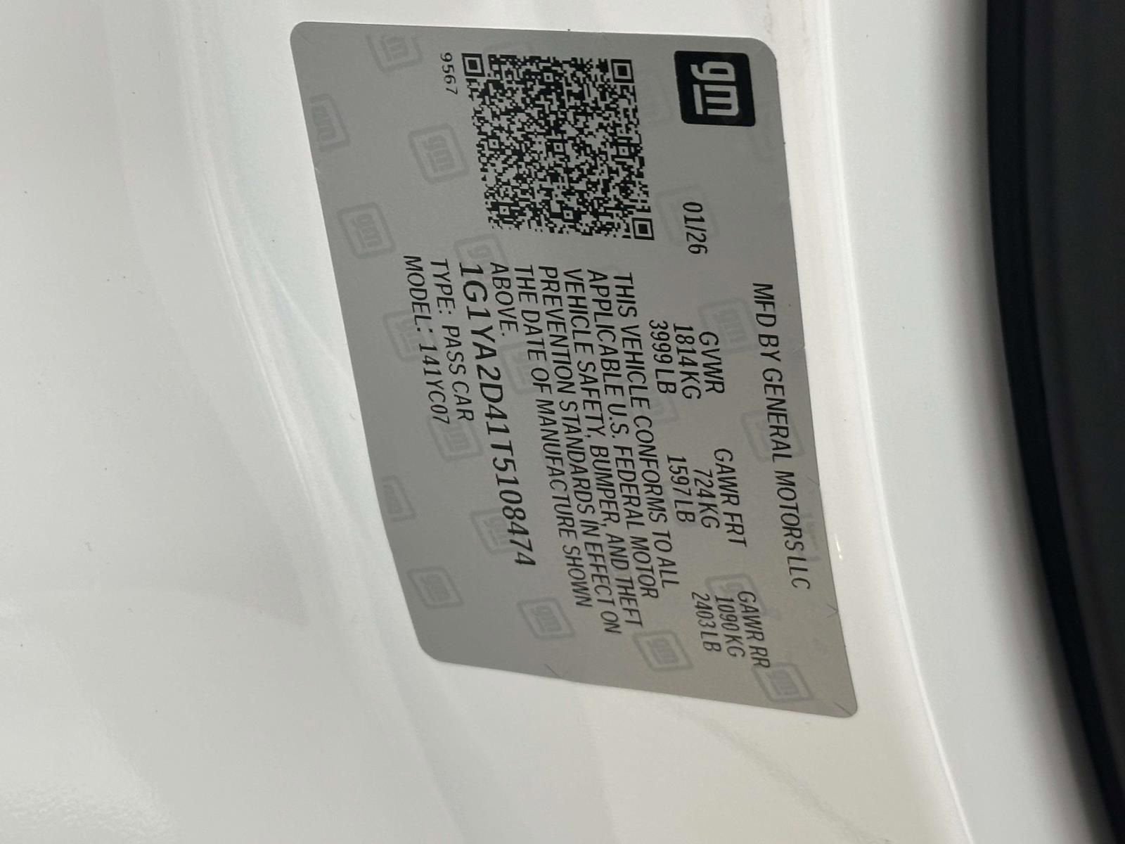 2026 Chevrolet Corvette Stingray 1LT