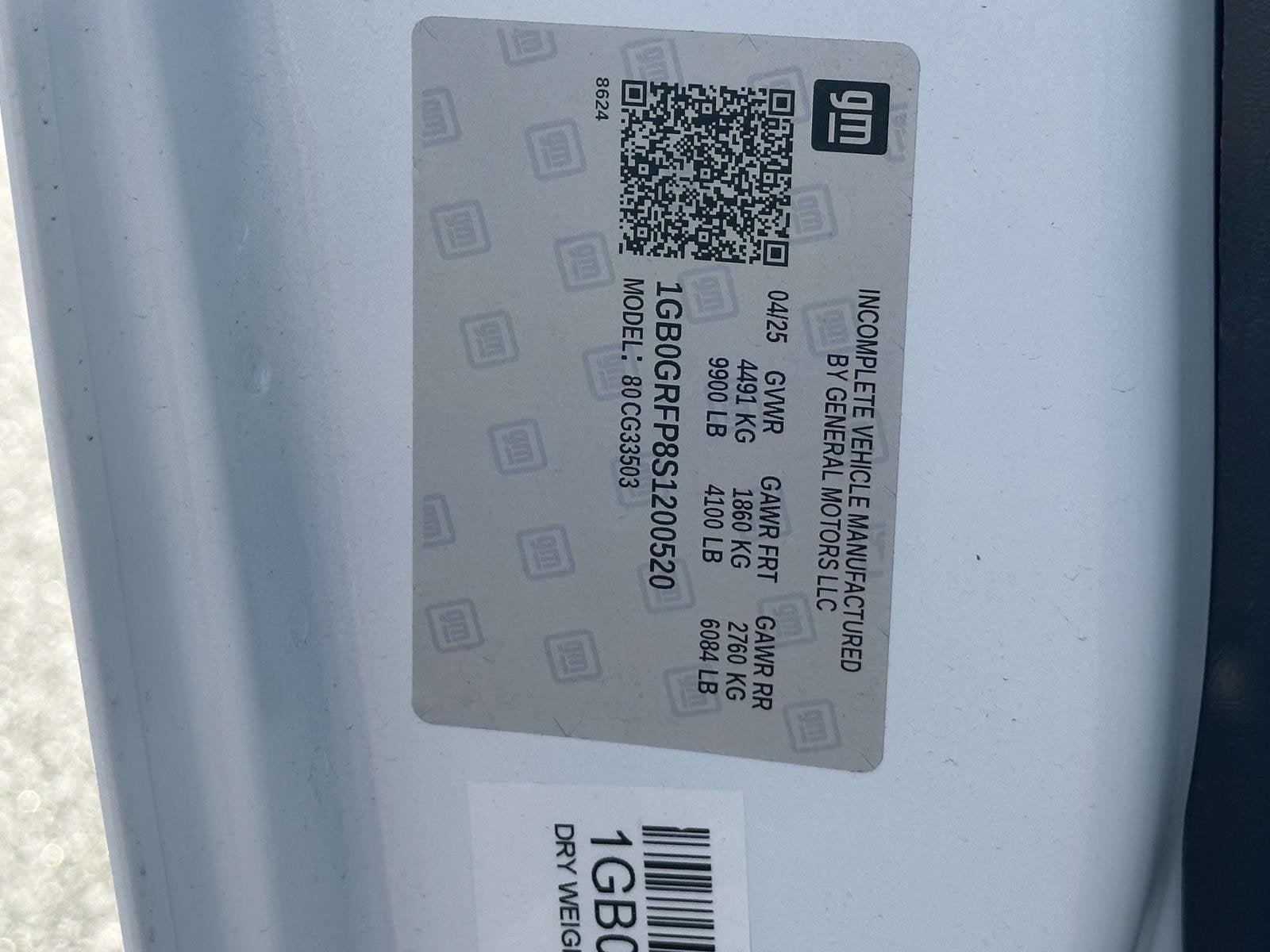 2025 Chevrolet Express Cutaway 3500 1WT