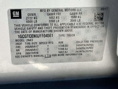 2018 Chevrolet Colorado 4WD LT