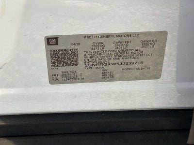 2018 Chevrolet Traverse LT Cloth