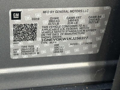 2019 Chevrolet Traverse LT Cloth