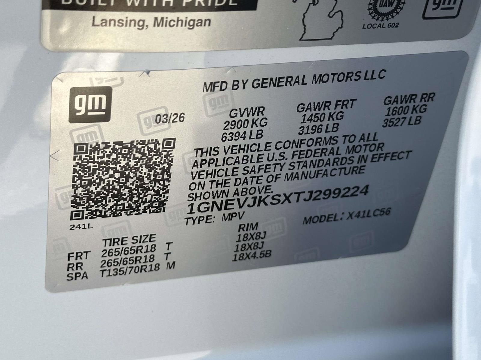 2026 Chevrolet Traverse Z71