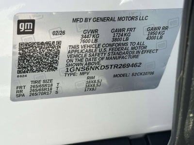 2026 Chevrolet Tahoe LT