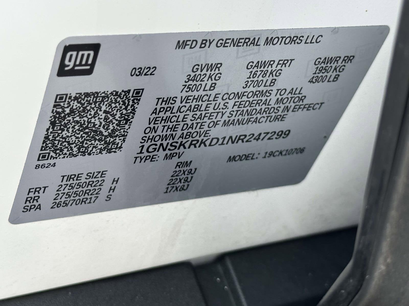 2022 Chevrolet Tahoe RST