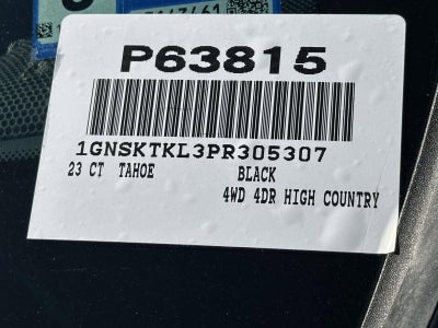 2023 Chevrolet Tahoe High Country