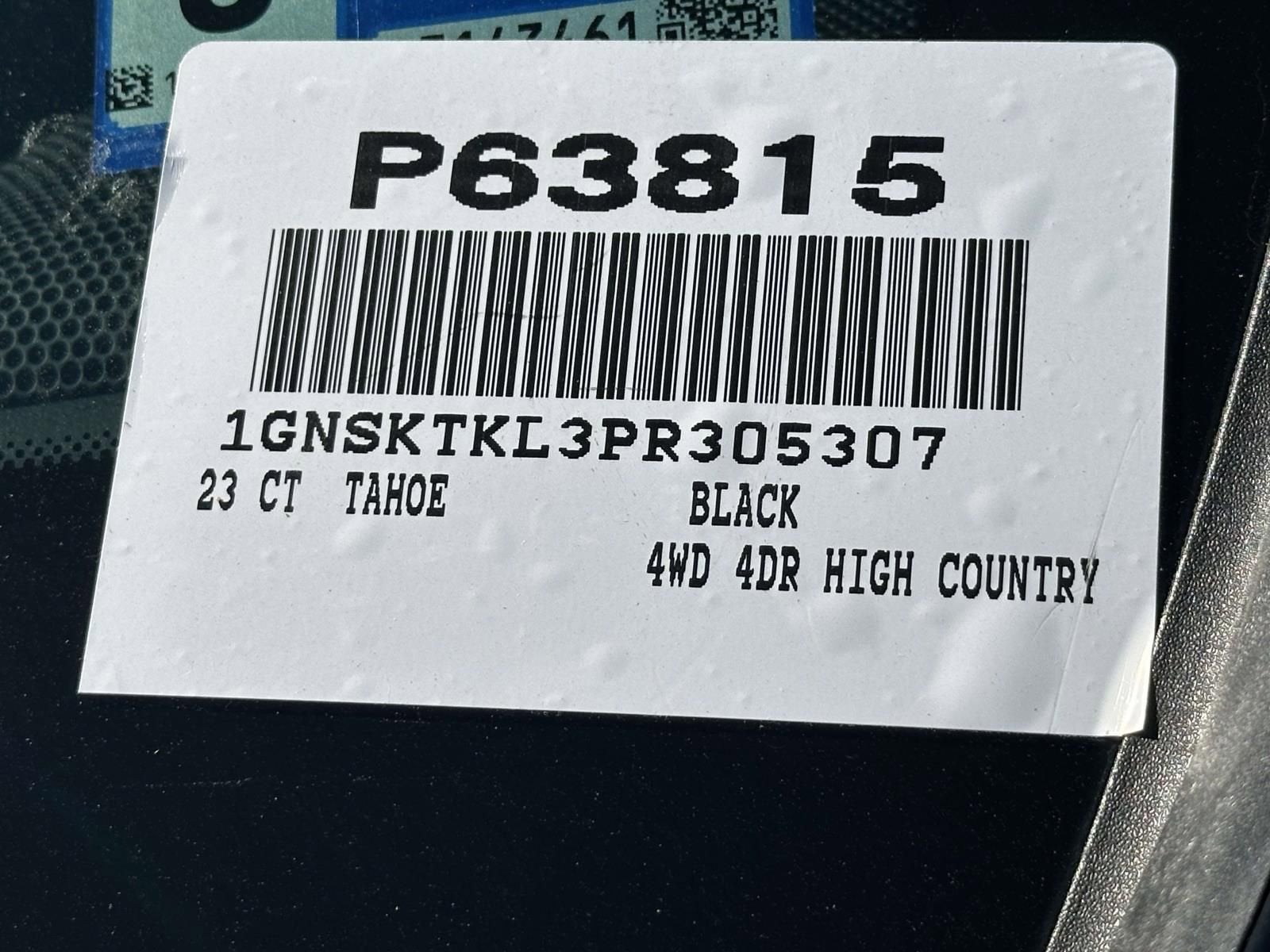 2023 Chevrolet Tahoe High Country