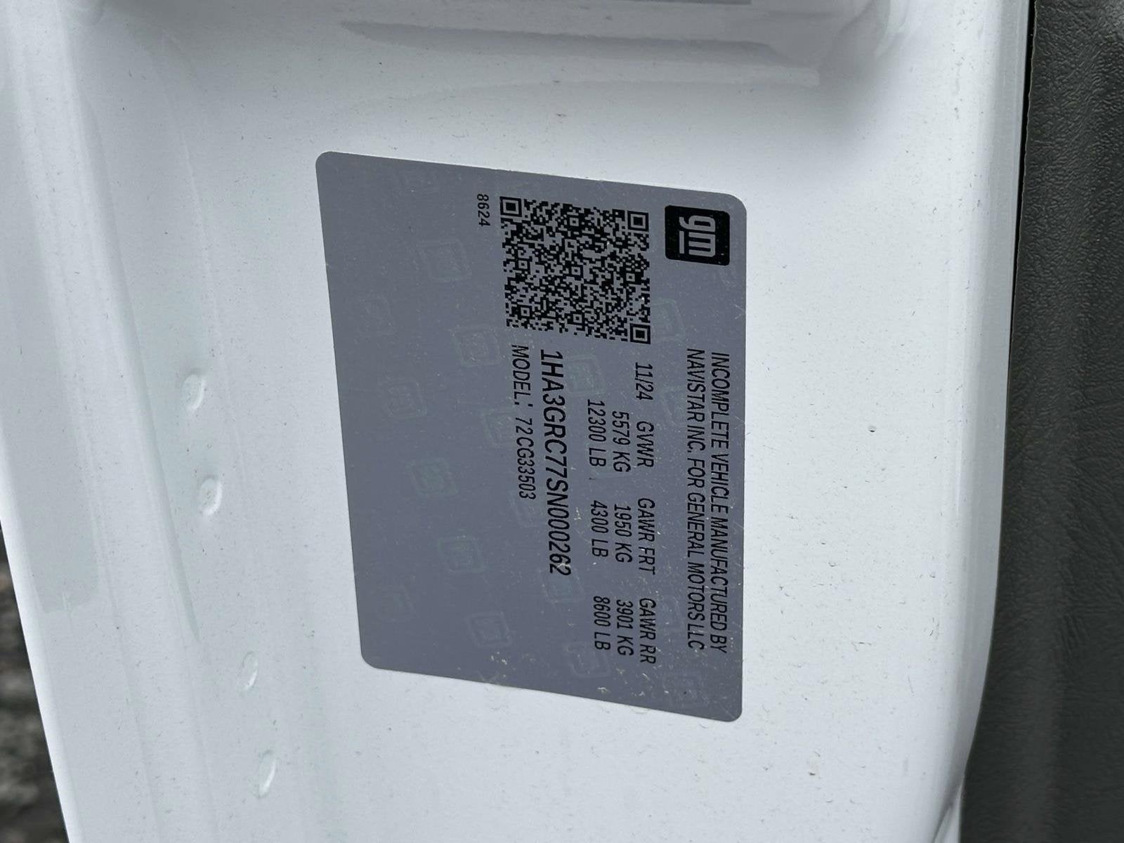 2025 Chevrolet Express Cutaway 3500 1WT