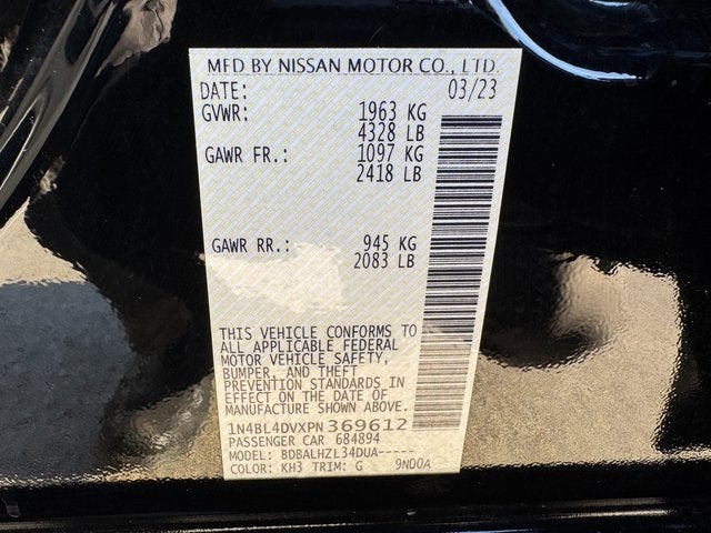 2023 Nissan Altima SV FWD