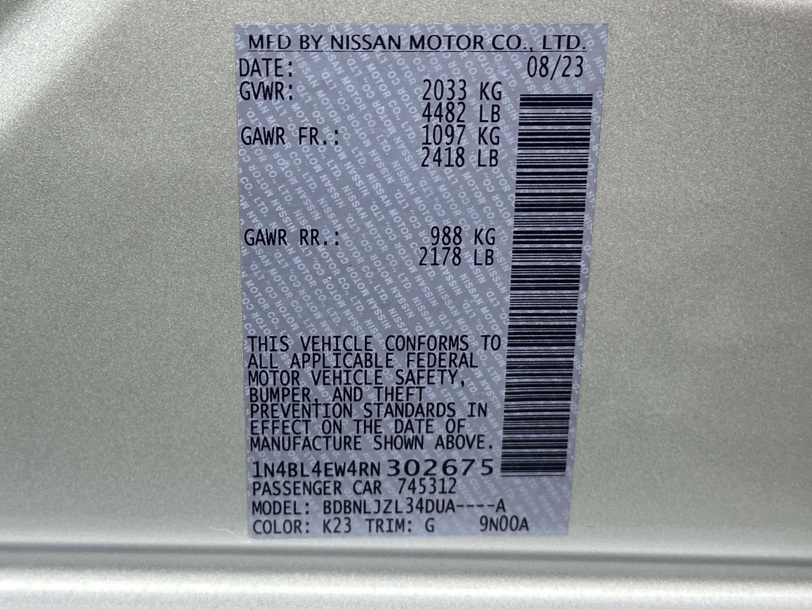 2024 Nissan Altima SL Intelligent AWD