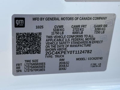 2026 Chevrolet Silverado 2500 HD LTZ