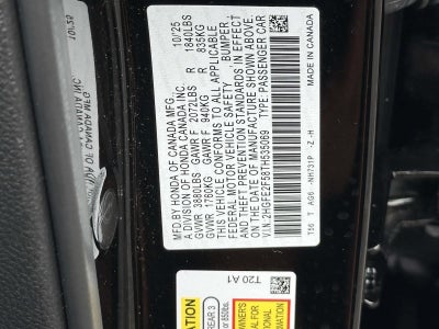 2026 Honda Civic Sedan Sport