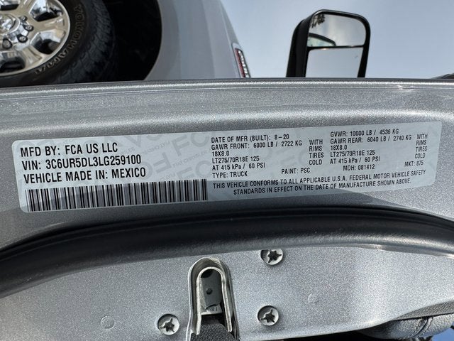 2020 RAM 2500 Big Horn Crew Cab 4x4 6'4" Box