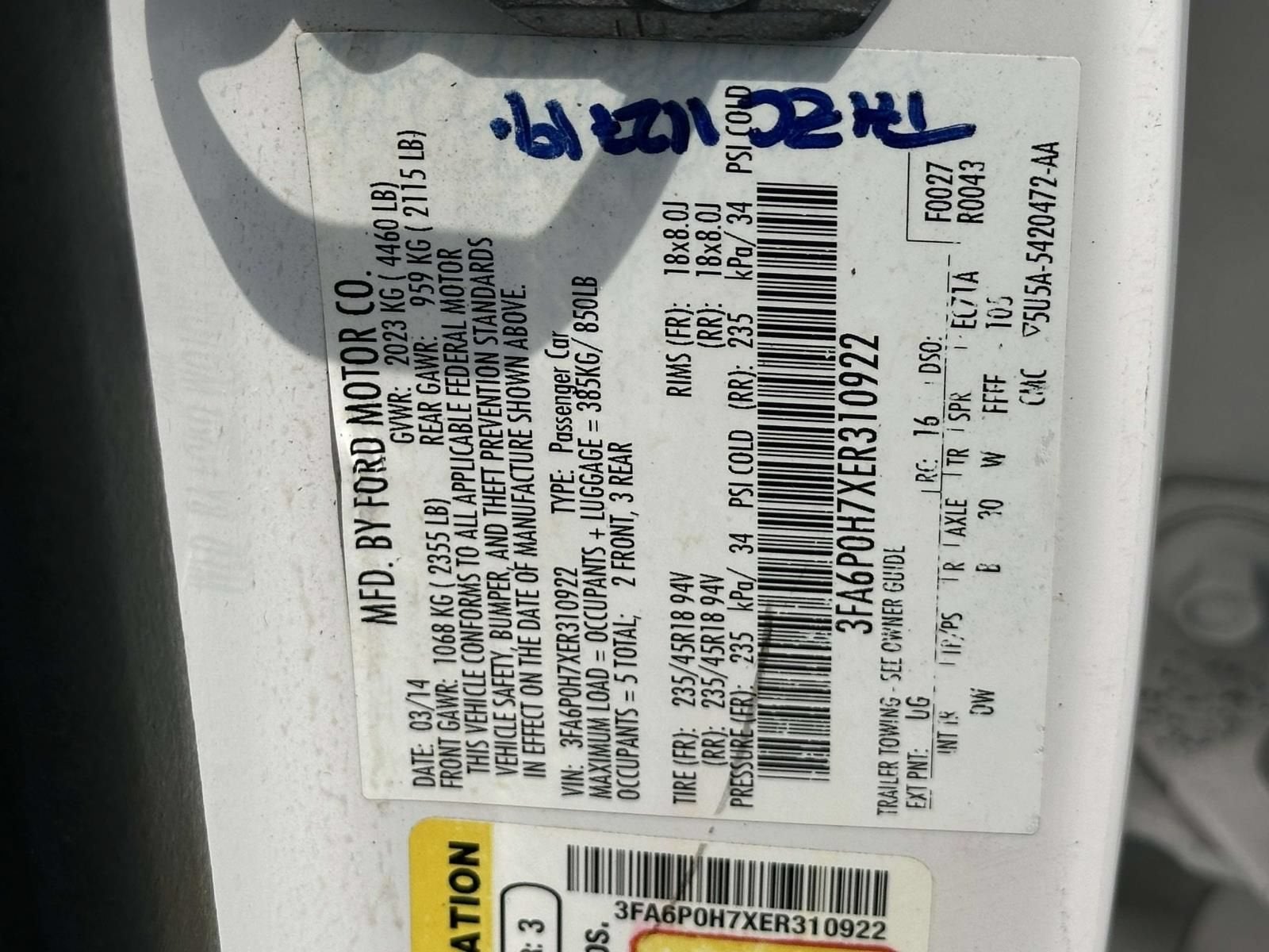 2014 Ford Fusion SE