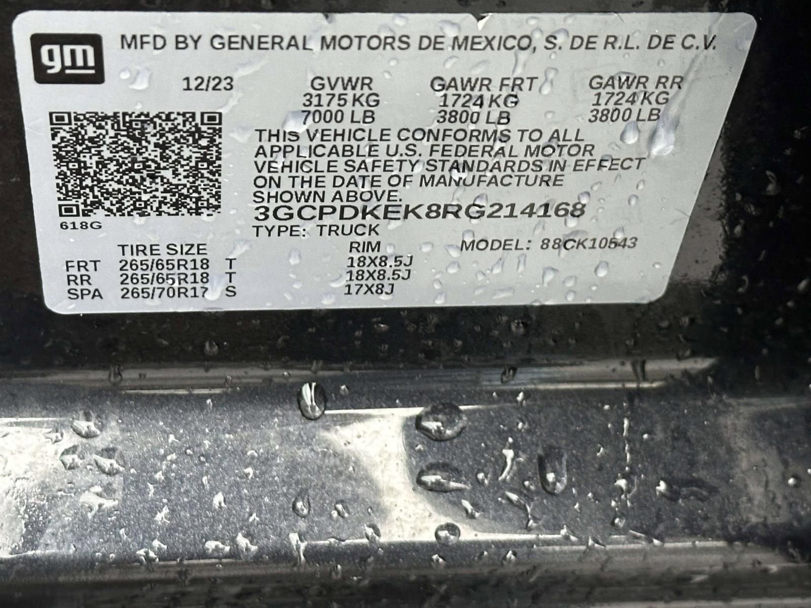 2024 Chevrolet Silverado 1500 LT (2FL)