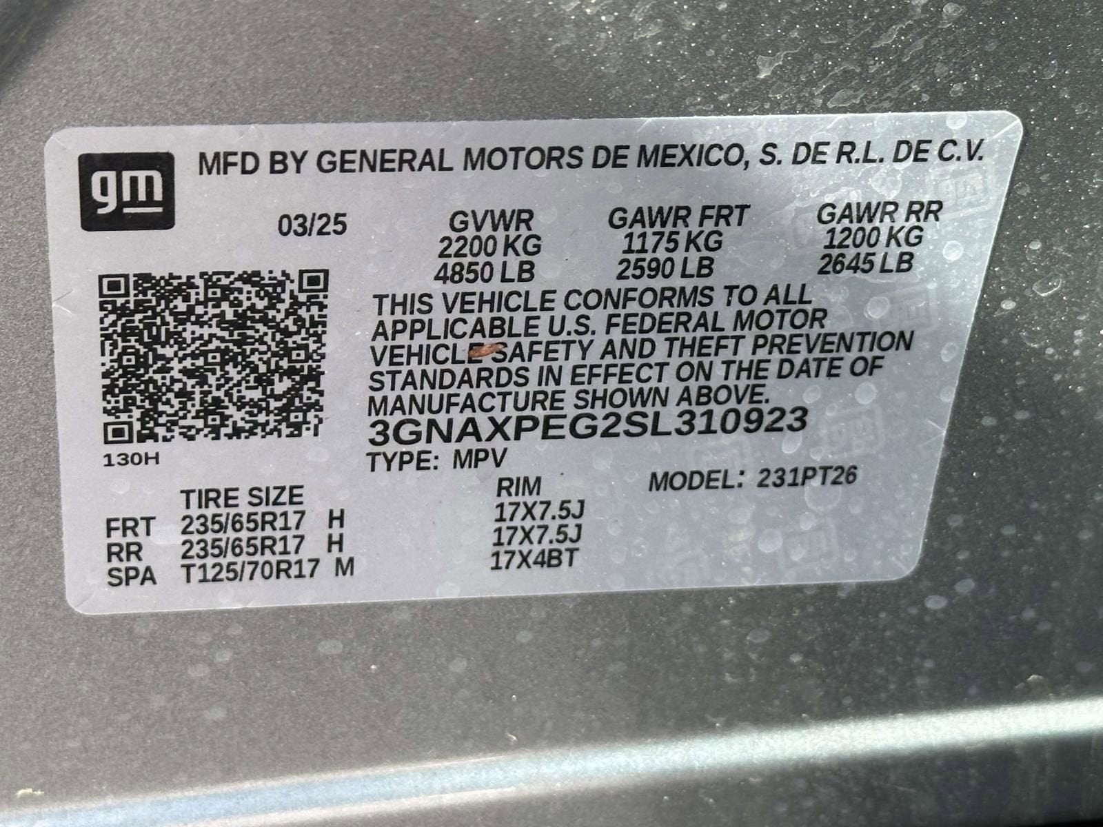 2025 Chevrolet Equinox LT