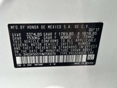 2017 Honda Fit LX