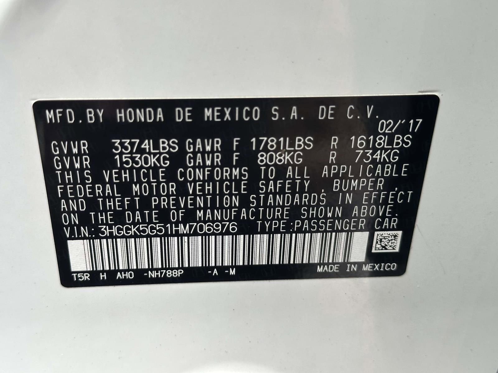 2017 Honda Fit LX