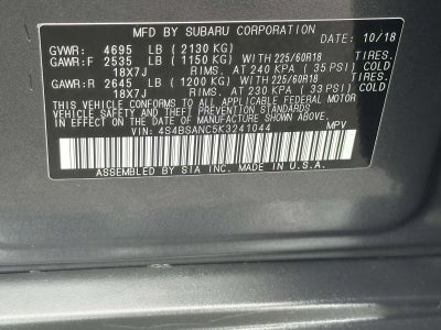 2019 Subaru Outback 2.5i Limited