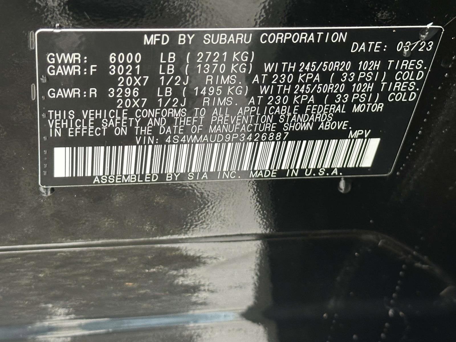 2023 Subaru Ascent Limited 7-Passenger