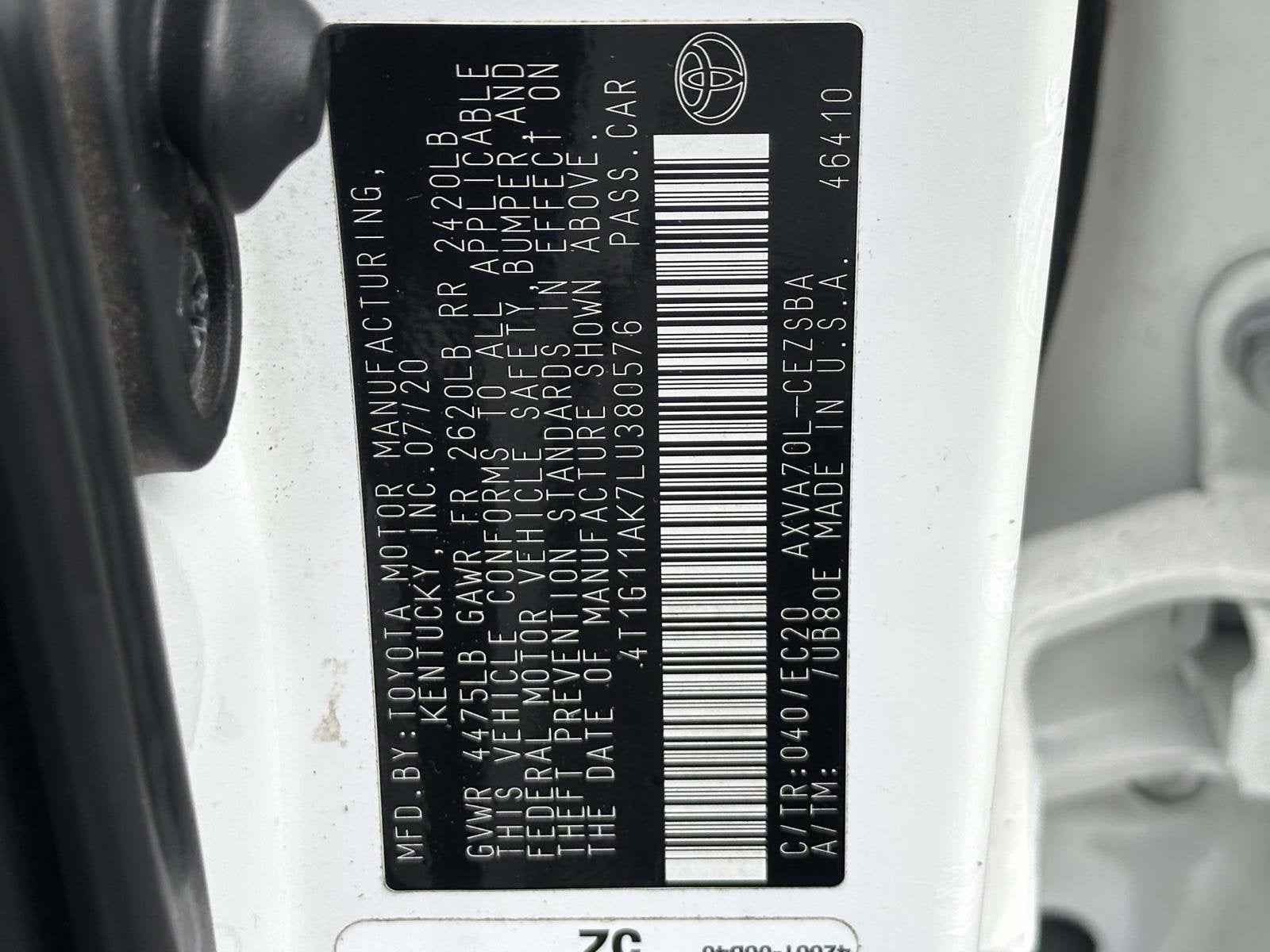 2020 Toyota Camry SE Nightshade Edition