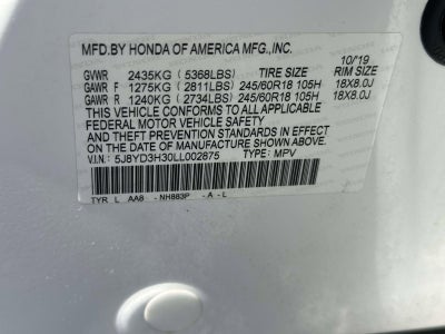 2020 Acura MDX Standard