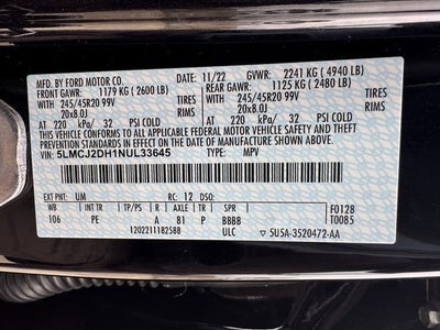 2022 Lincoln Corsair Reserve