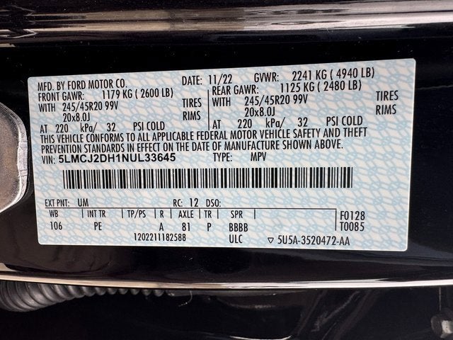 2022 Lincoln Corsair Reserve