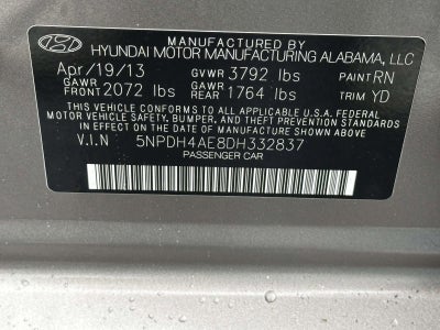 2013 Hyundai Elantra Limited