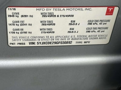 2016 Tesla Model X 70D