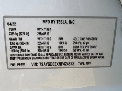 2022 Tesla Model Y Long Range