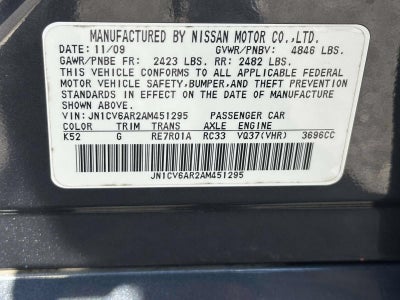 2010 INFINITI G37 Sedan x
