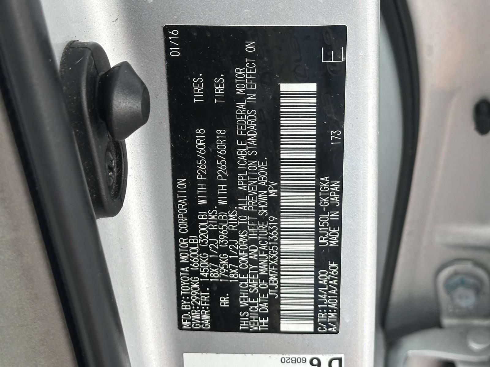 2016 Lexus GX 460 4DR SUV 4WD