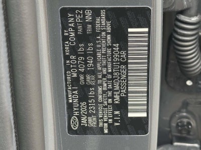 2026 Hyundai Elantra Hybrid Blue