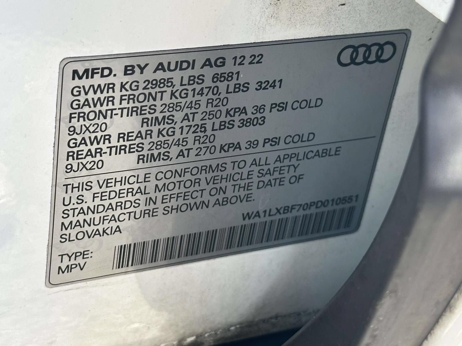 2023 Audi Q7 Premium Plus