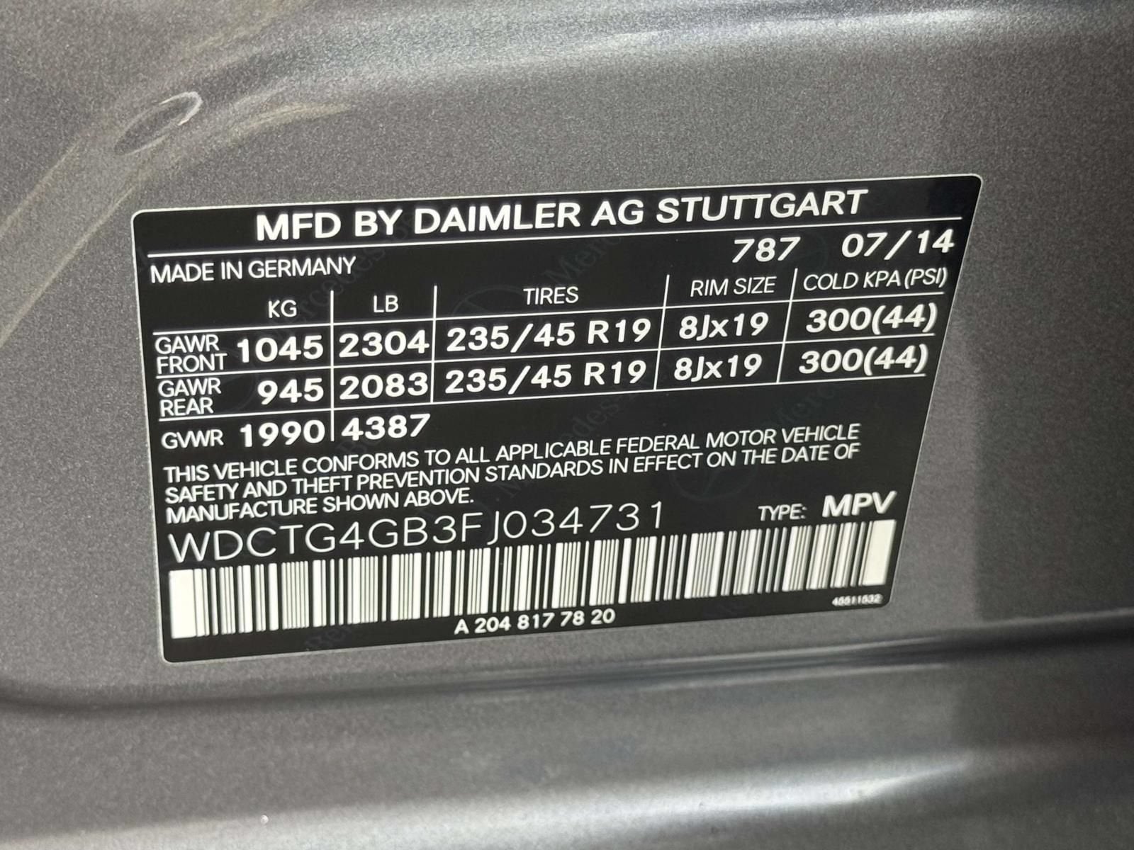 2015 Mercedes-Benz GLA 250 4MATIC®
