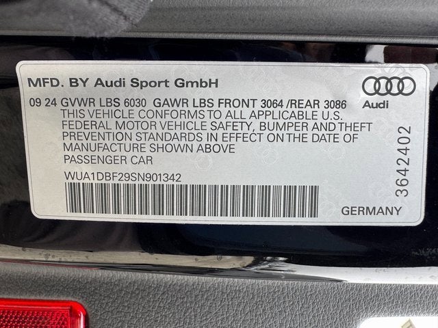 2025 Audi RS 6 Avant Performance quattro tiptronic