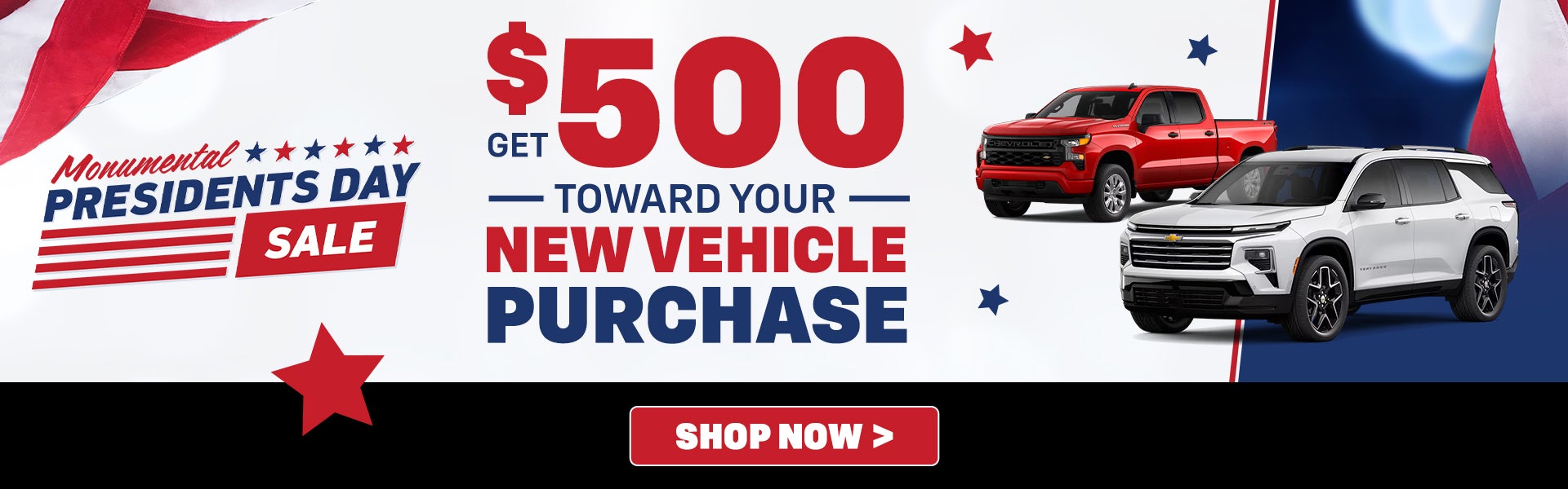 Monumental Presidents Day Sale